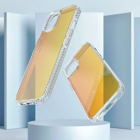 Futrola Hard Case Devia Bright Series za iphone 13 pro gradual zlatna