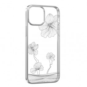 Futrola Hard Case Devia Crystal Flora za Iphone 13 srebrna