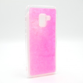 Futrola silikonska Abstract za Samsung A8 A530 pink