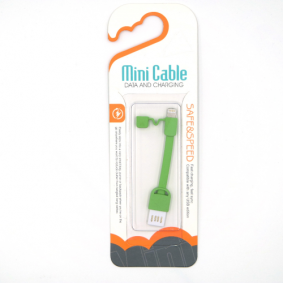 USB Data and Charging Mini Cable Iphone zelena
